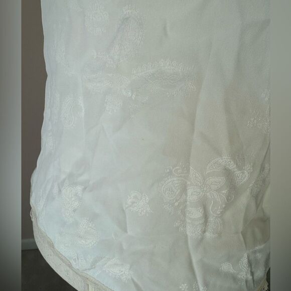 NWT ZADIG & VOLTAIRE  Judo White Clark Jac Paisley Camisole top with Lace sz S - Picture 9 of 16